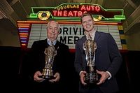 Josef Newgarden, Roger Penske awarded Baby Borgs at The Henry Ford Museum